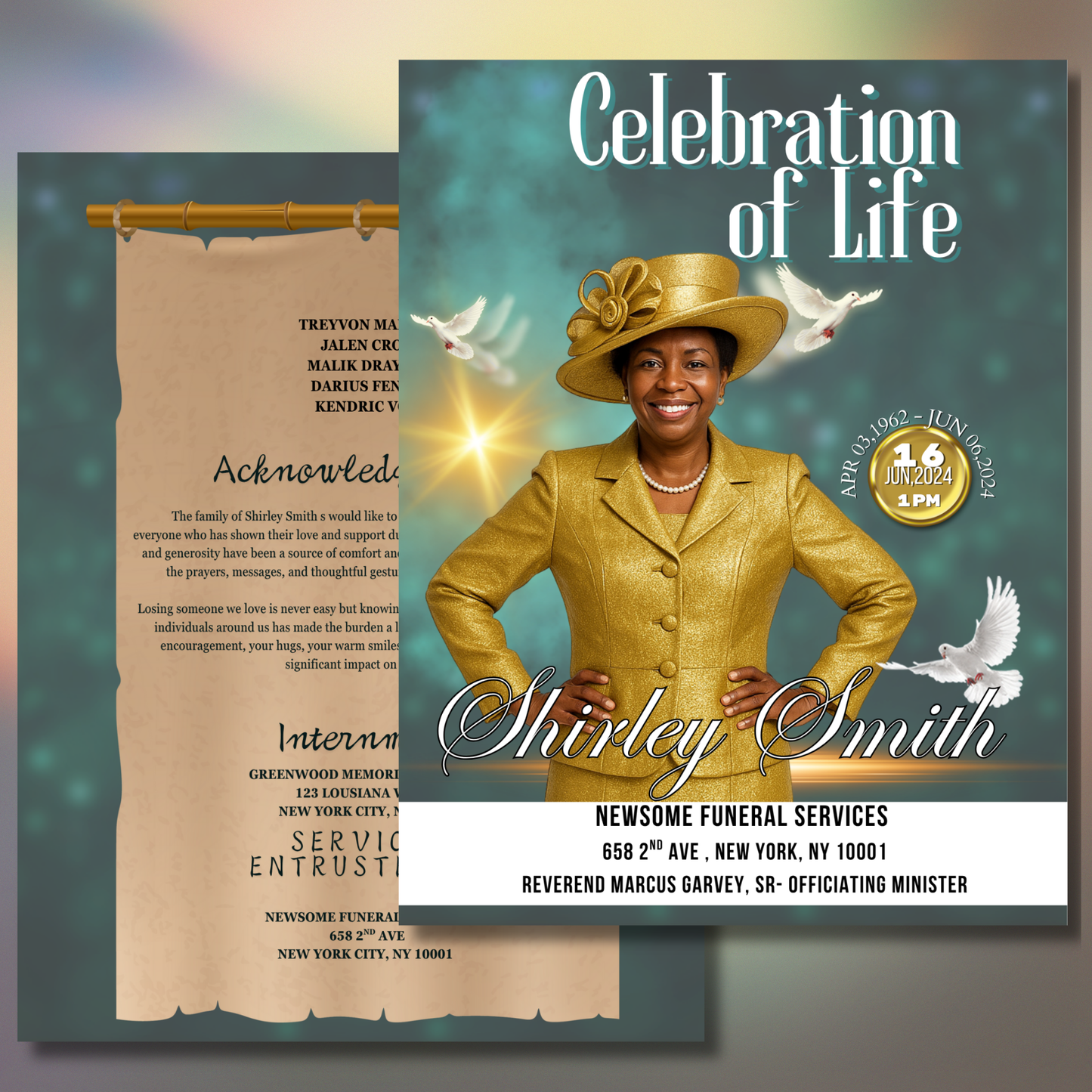 Funeral Program Design