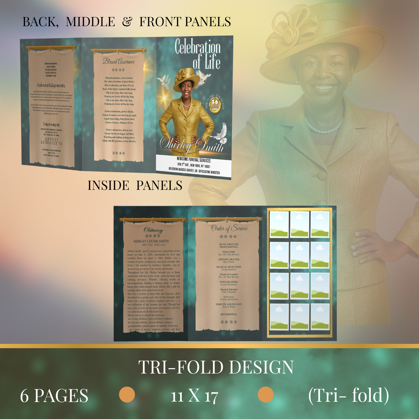 Funeral Program Design