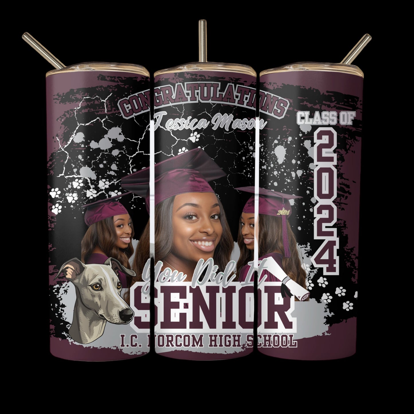 Custom Grad Tumbler