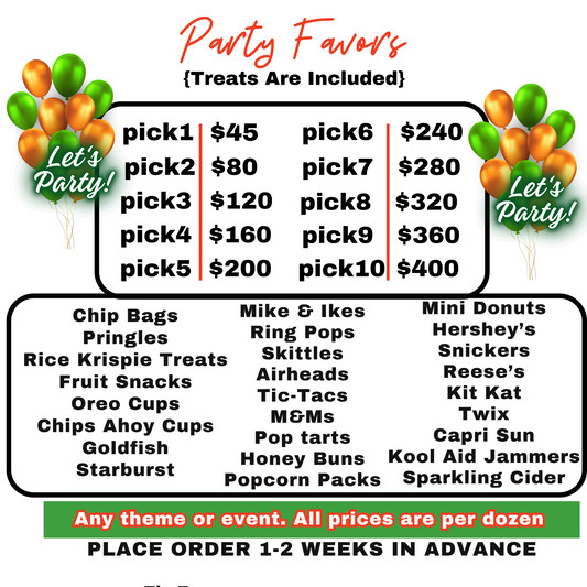 Custom Party Favors