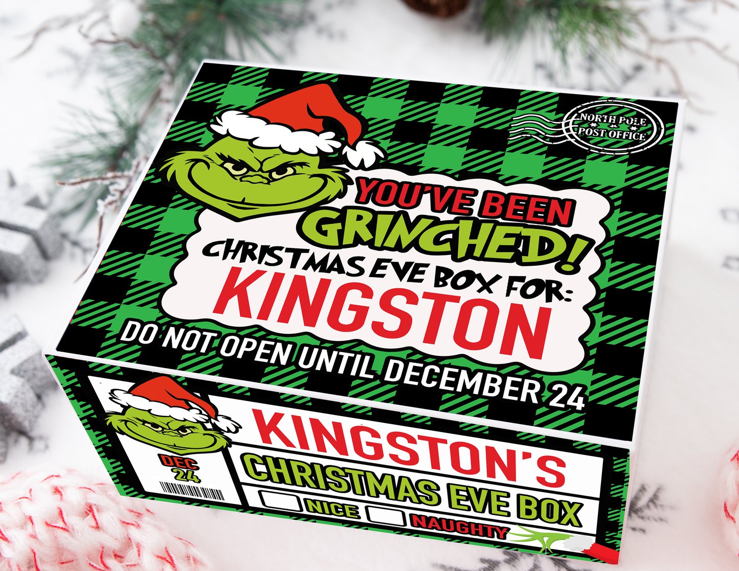 YOU'VE BEEN GRINCHED! Personalized Christmas Eve Box