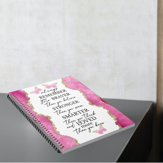 ALWAYS REMEMBER YOU ARE BRAVE Spiral Notebook