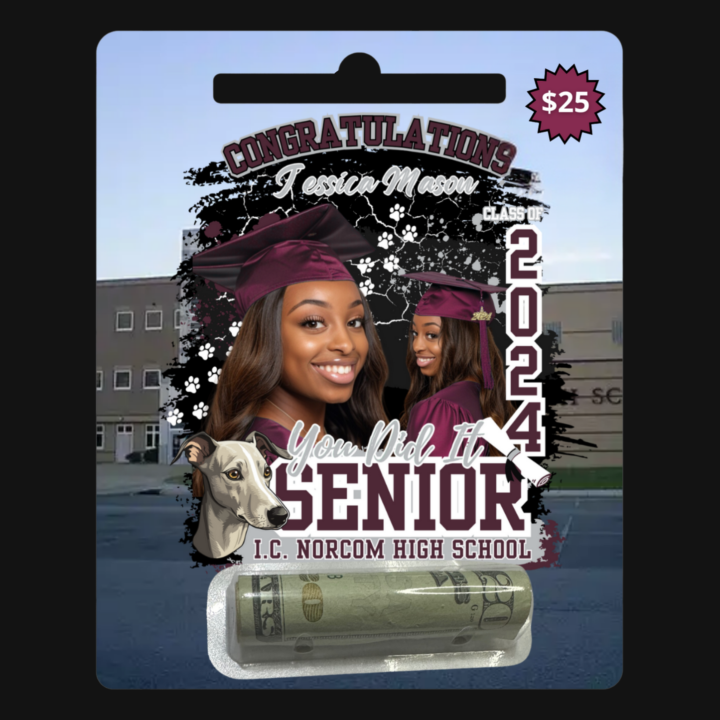 Custom Grad Money Card