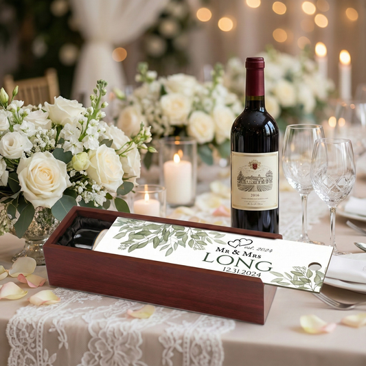 Personalized Rosewood Wine Box