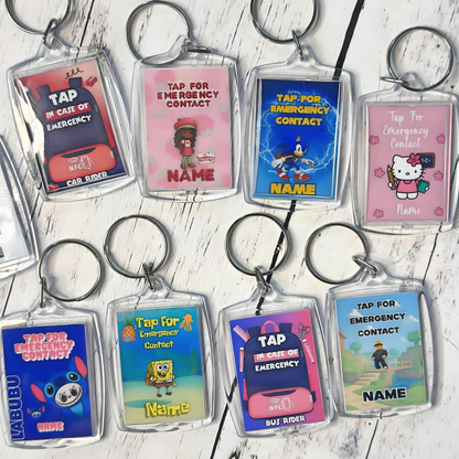 Emergency Contact Keychain